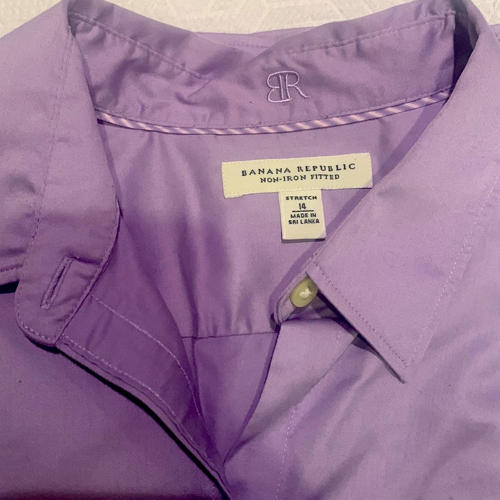 Purple long sleeve button down